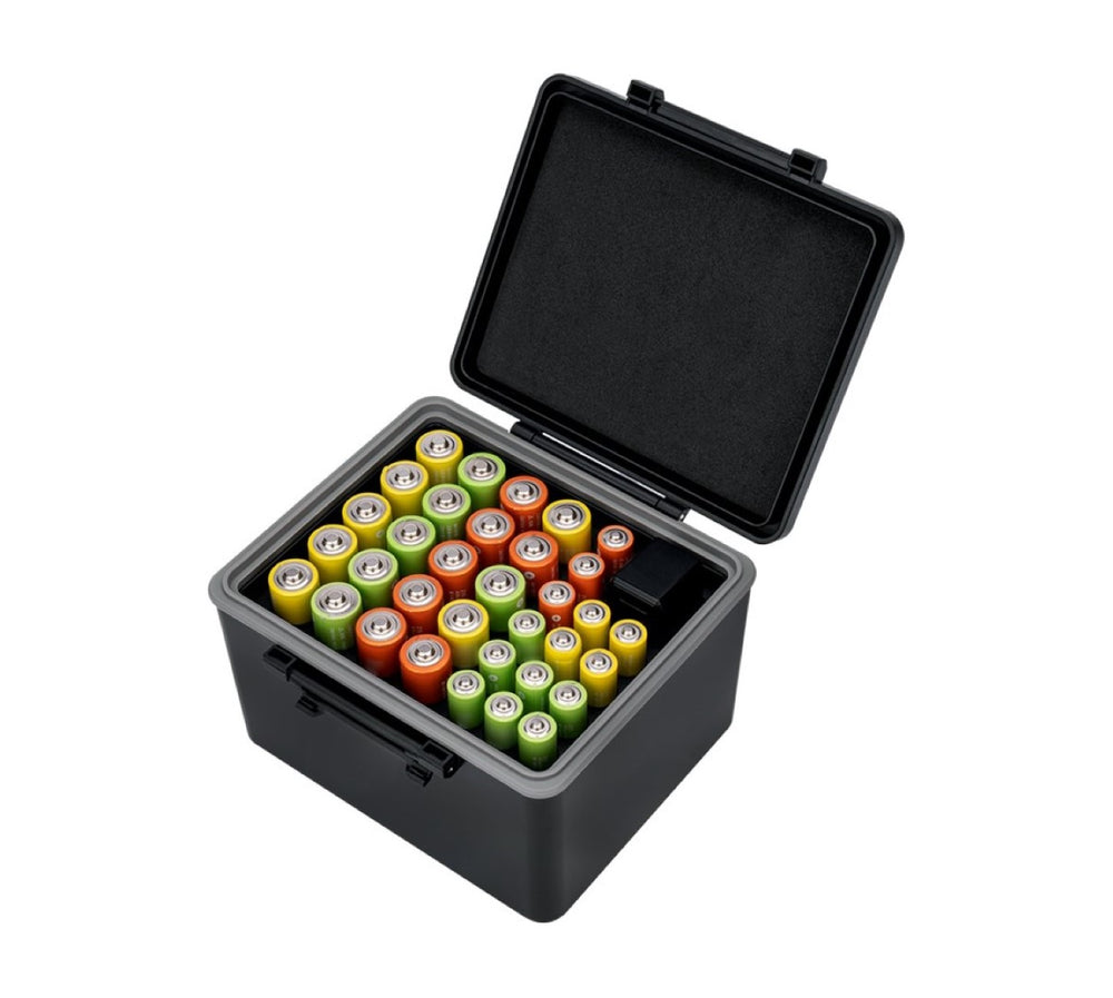 Battery Case Batteriebox mit Batterietester für AA/AAA Batterien