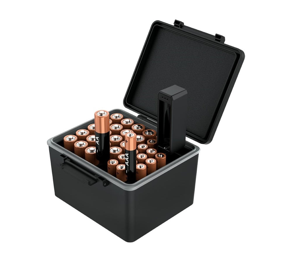 Battery Case Batteriebox mit Batterietester für AA/AAA Batterien