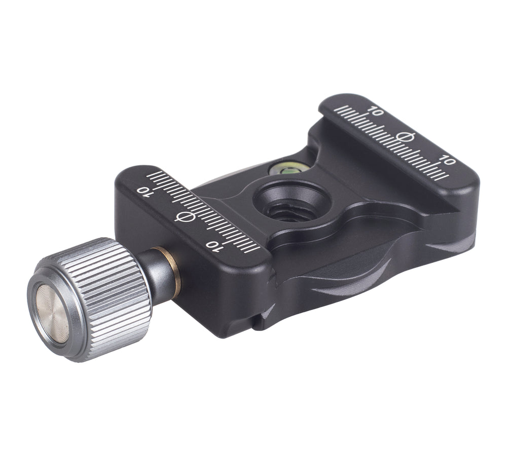 ayex Universale QR-Klemme Schnellspannklemme 3/8" Zoll + 1/4" Zoll Adapter Arca-Swiss kompatibel präzise eloxiertes Aluminium 38mm breit DE-38