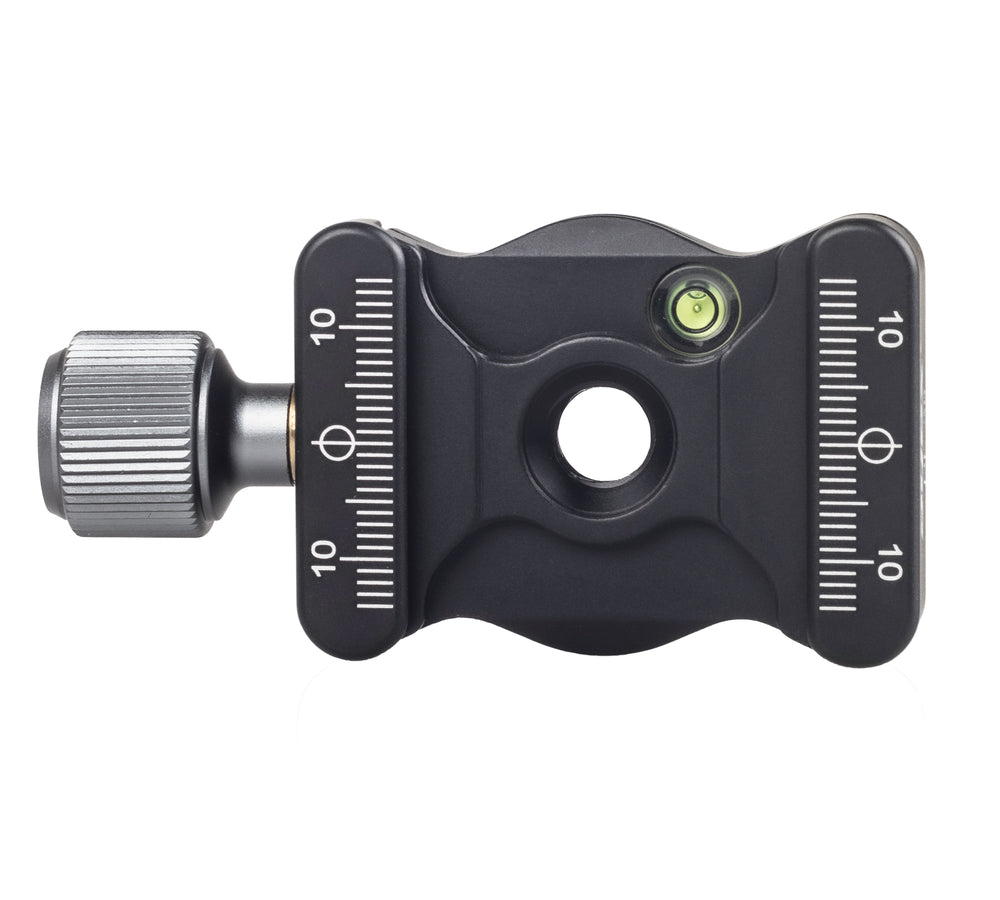 ayex Universale QR-Klemme Schnellspannklemme 3/8" Zoll + 1/4" Zoll Adapter Arca-Swiss kompatibel präzise eloxiertes Aluminium 38mm breit DE-38