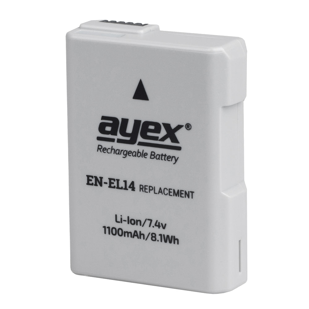 ayex Power Set mit 2x EN-EL14 Akku + 1x USB Dual Ladegerät für zB. Nikon P7700 P7100 D5100 D3200