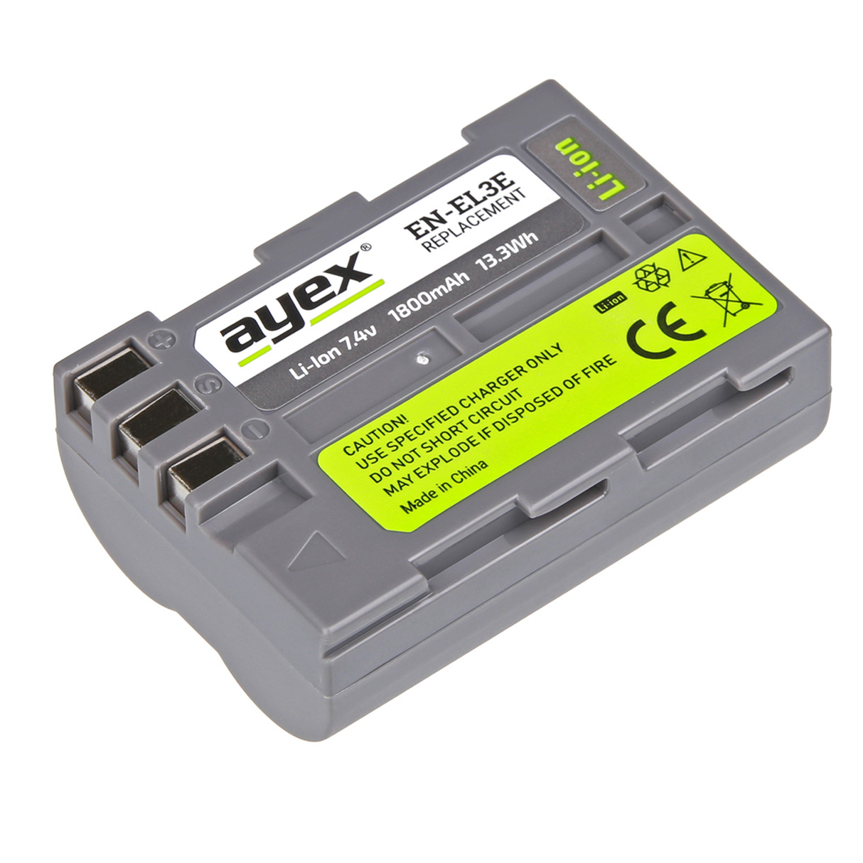 EN-EL3e Akku für Nikon D70 D80 D90 D100 D200 D300s D700 integr. Info-Chip 100% Kompatibel