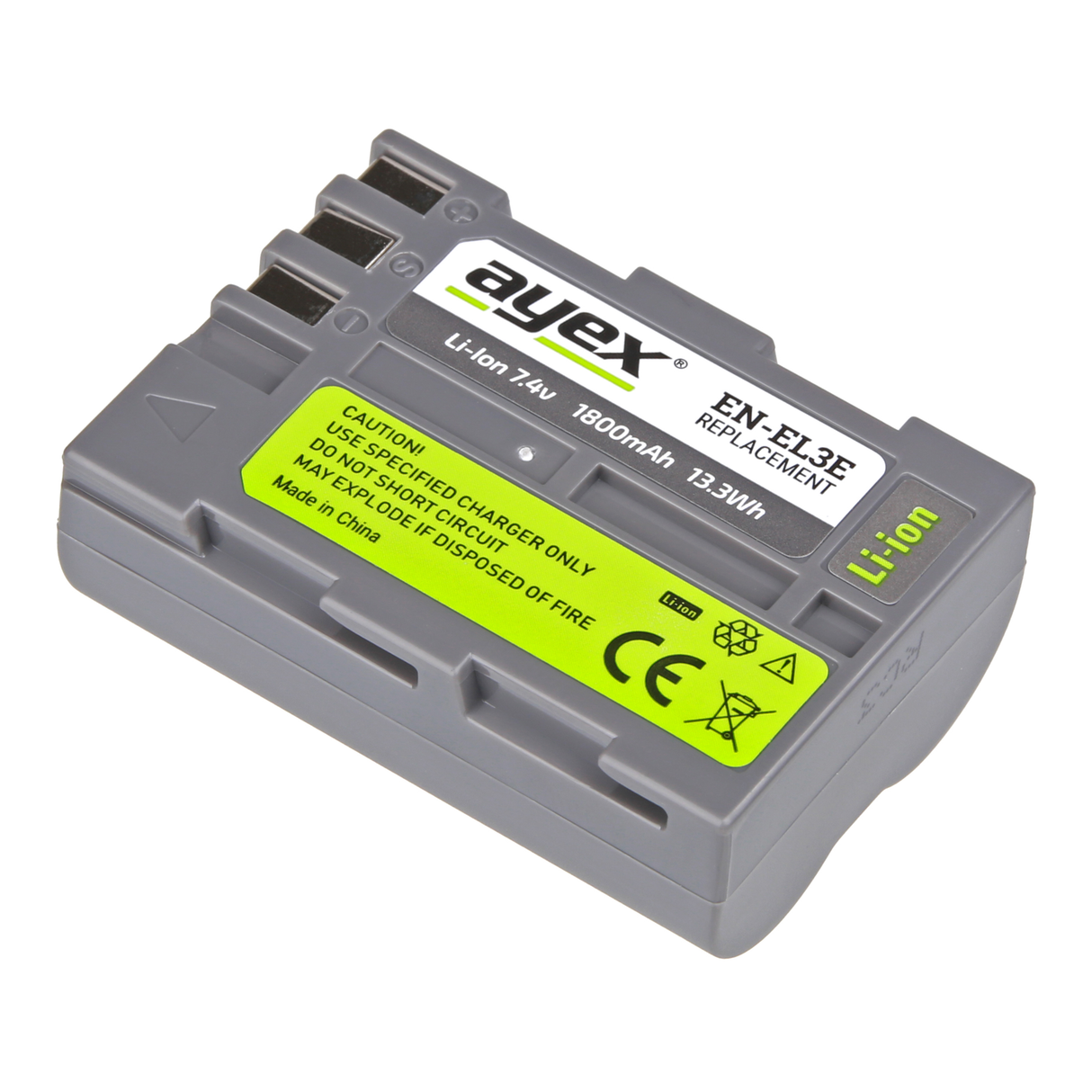 EN-EL3e Akku für Nikon D70 D80 D90 D100 D200 D300s D700 integr. Info-Chip 100% Kompatibel