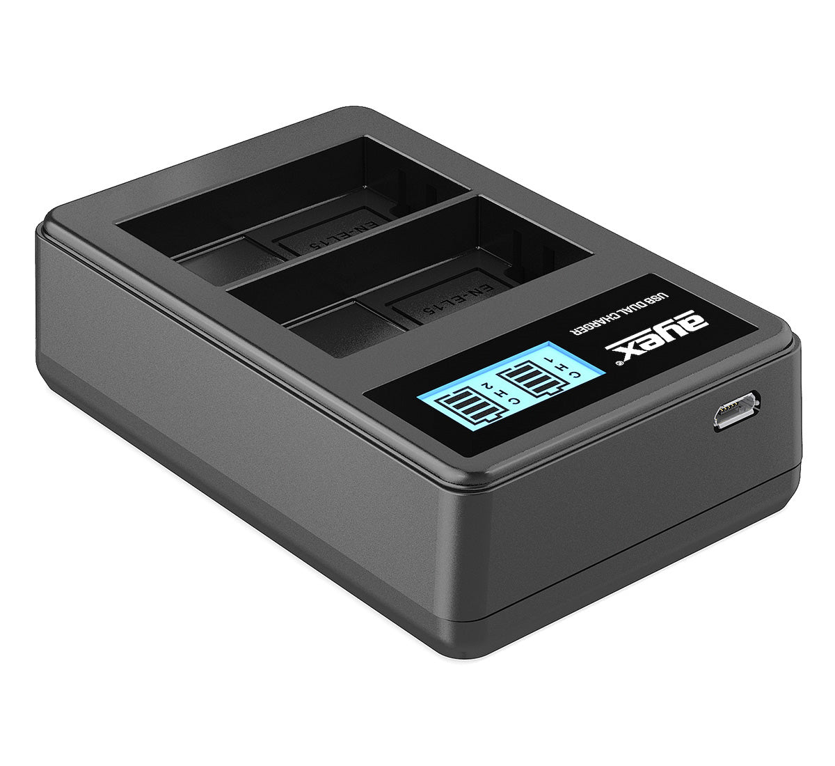 Batteriegriff Set für Nikon D750 wie MB-D16 + 2x EN-EL15B Akku + 1x USB Dual Ladegerät