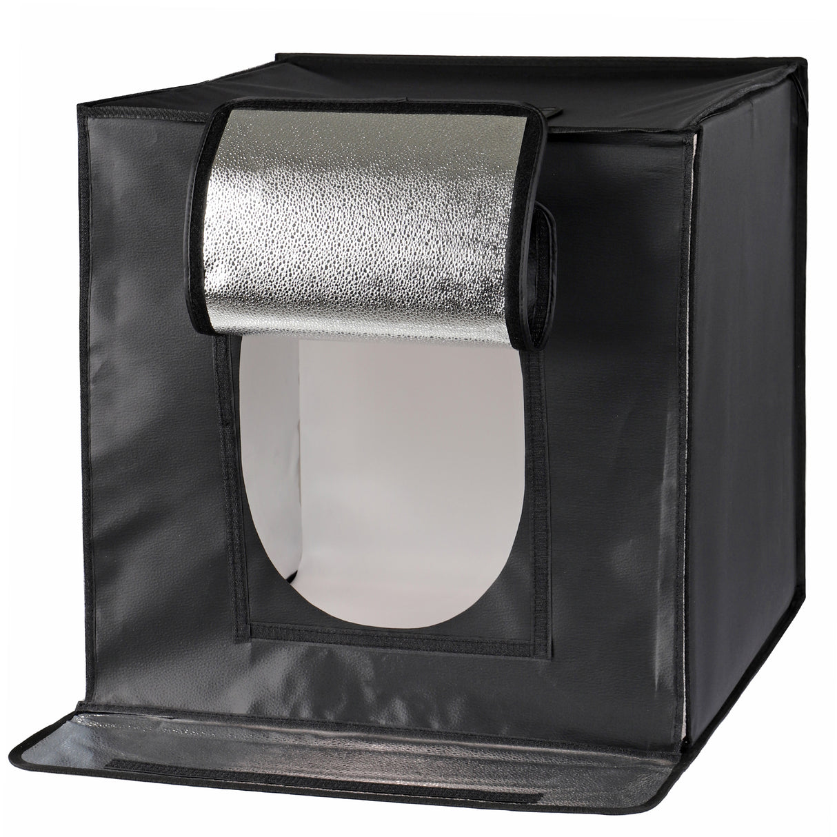 ayex Fotostudio Set Foto Box mit LED Licht und Hintergrund-Folie, optimal für Produktfotografie