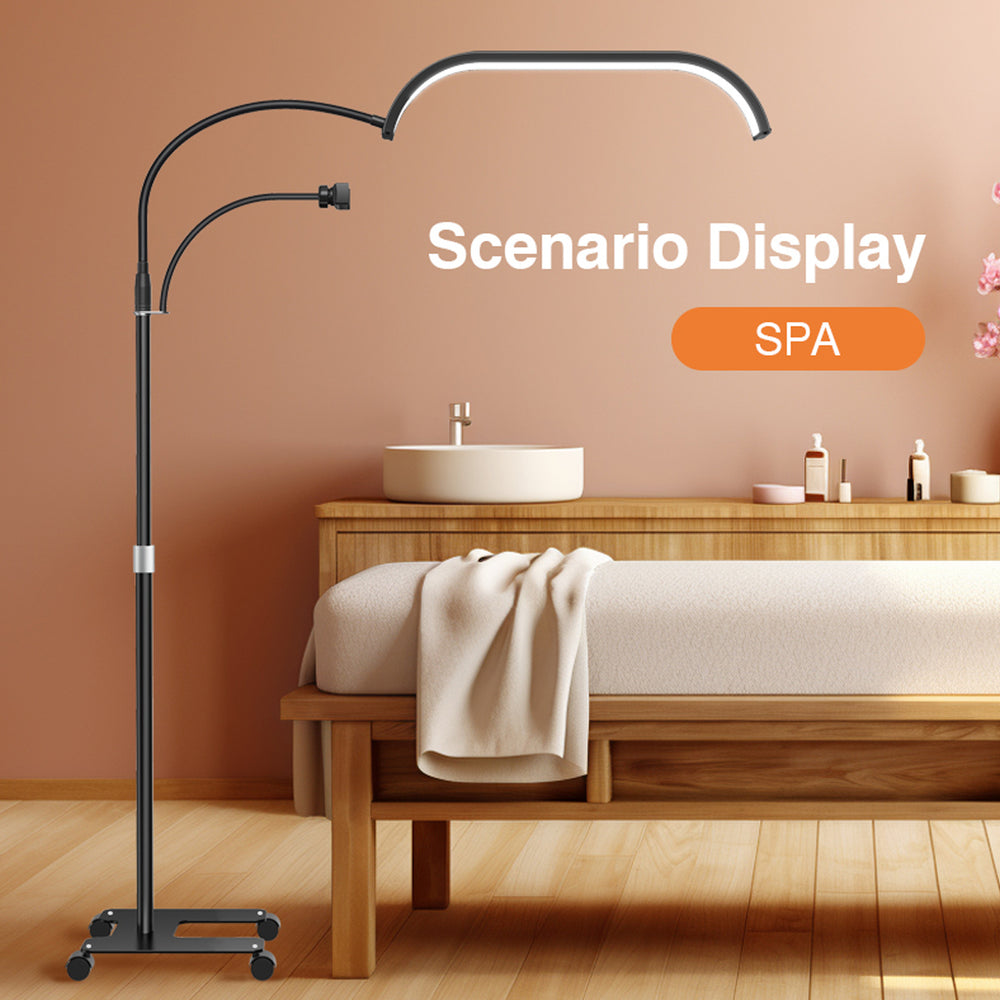 Dimmbare Halbmond Lampe Beauty Light einstellbare Farbtemperatur Telefonhalter Fernbedienung