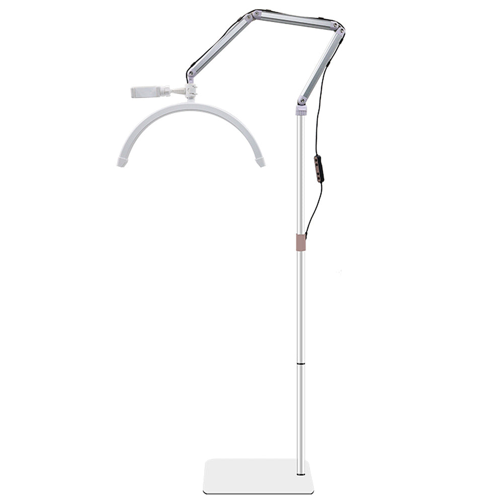 LED Halbmond Beauty Light Farbtemperatur 3000K-6000K Schwenkbar stabile Stand & Telefonhalterung