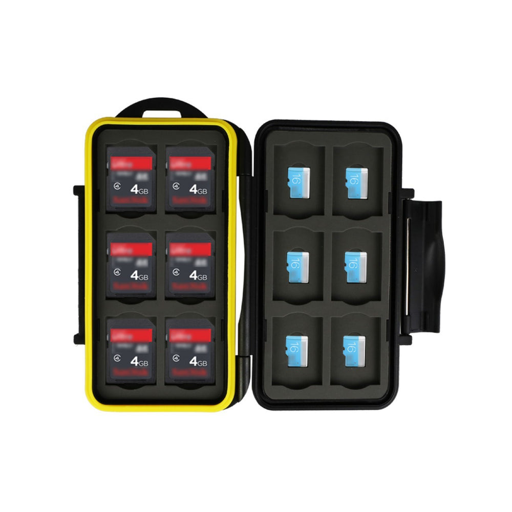 Speicherkarten Schutzbox Memory Card Case für 12 Micro SD + 12 SD Karten