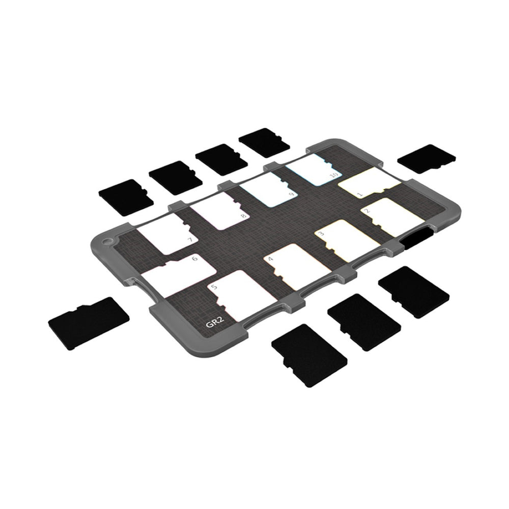 Speicherkartenhalter leicht kompakt Staubschutz für 10 Micro SD Karten