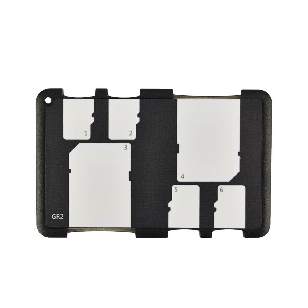 Speicherkartenhalter leicht kompakt Staubschutz für 2 SD + 4 Micro SD Karten