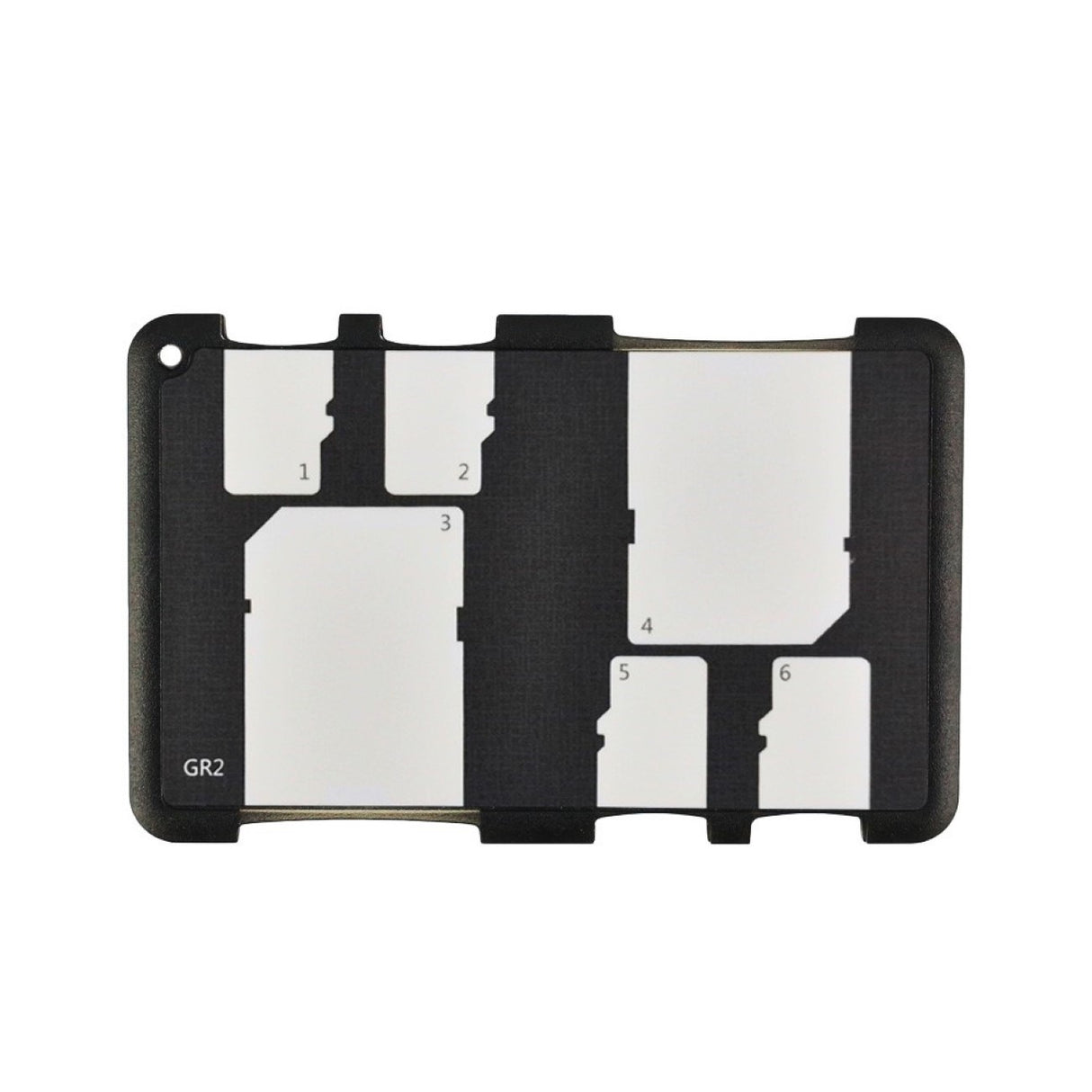 Speicherkartenhalter leicht kompakt Staubschutz für 2 SD + 4 Micro SD Karten