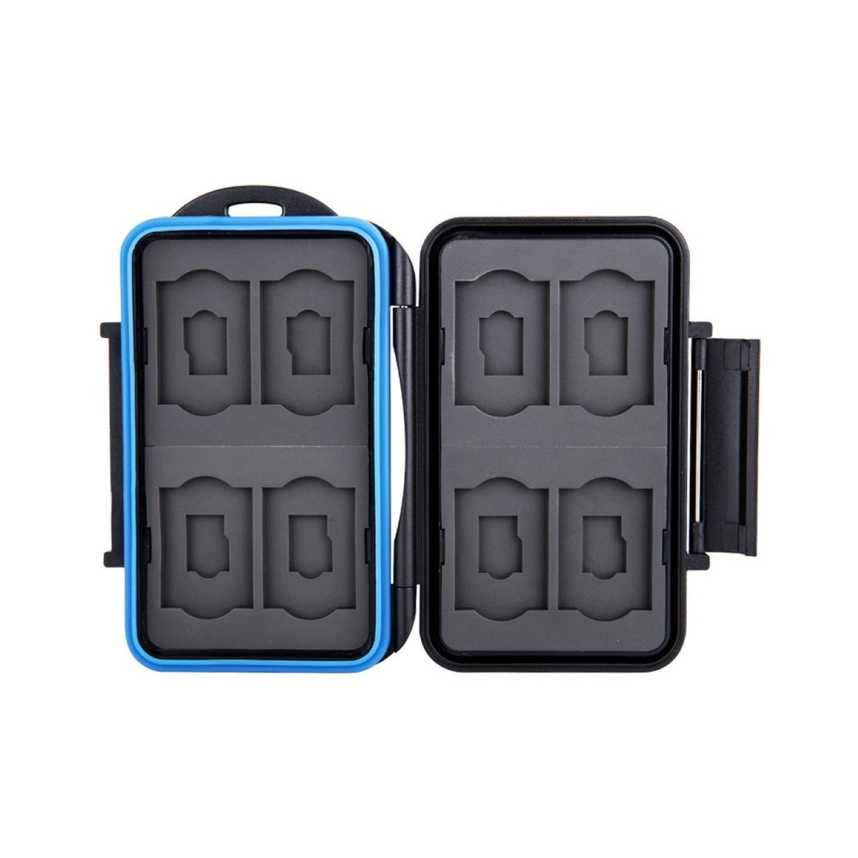 Speicherkarten Schutzbox Staub+Wasserdicht gummierte Innenausstattung 8x SD/Micro SD