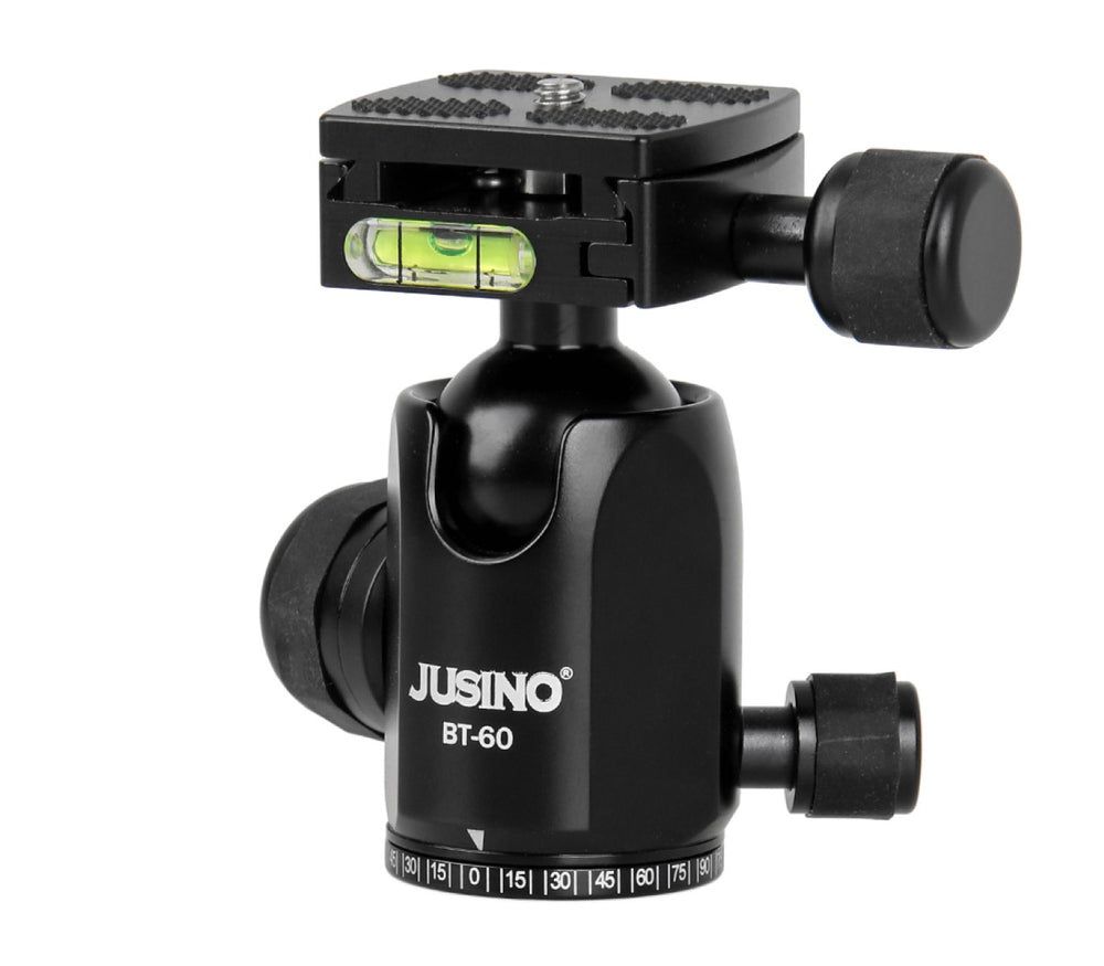 JUSINO Stabiler Kugelkopf mit 10kg Tragkraft & 360° Schwenkfunktion BT-60