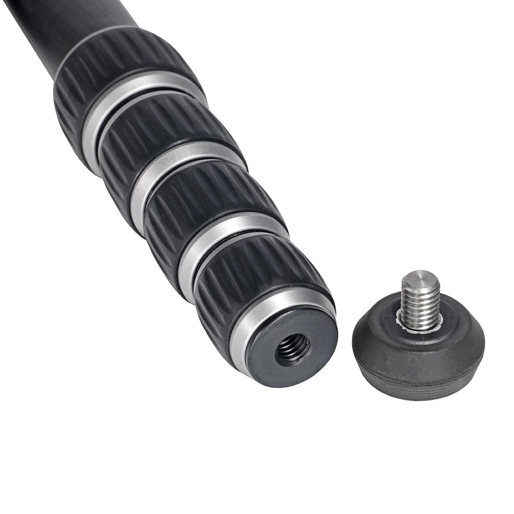 JUSINO Robustes leichtes Karbon-Monopod mit 5 Segmenten bis 140cm 12kg MP-325C
