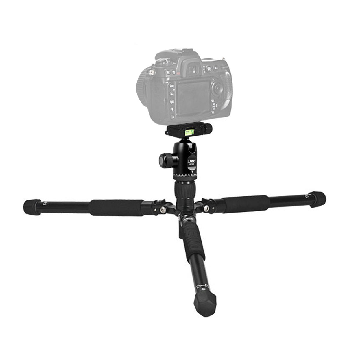 JUSINO Traveller kompaktes Reisestativ mit Kugelkopf bis 139cm 3kg TMQ-2205 BS-08Q