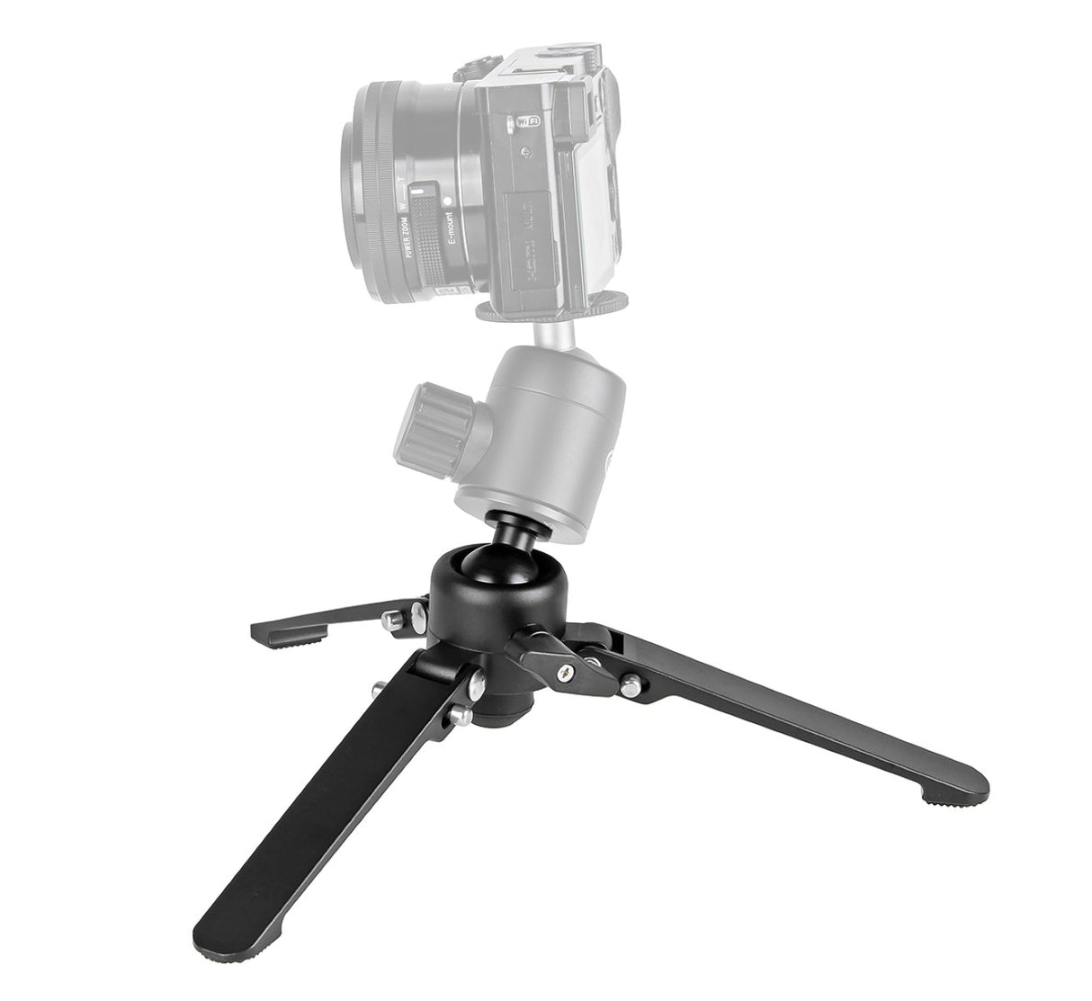 JUSINO Monopod mit abnehmbarem Fuß Tischstativ Schnellspann-Clips bis 164cm 10kg VM-284E