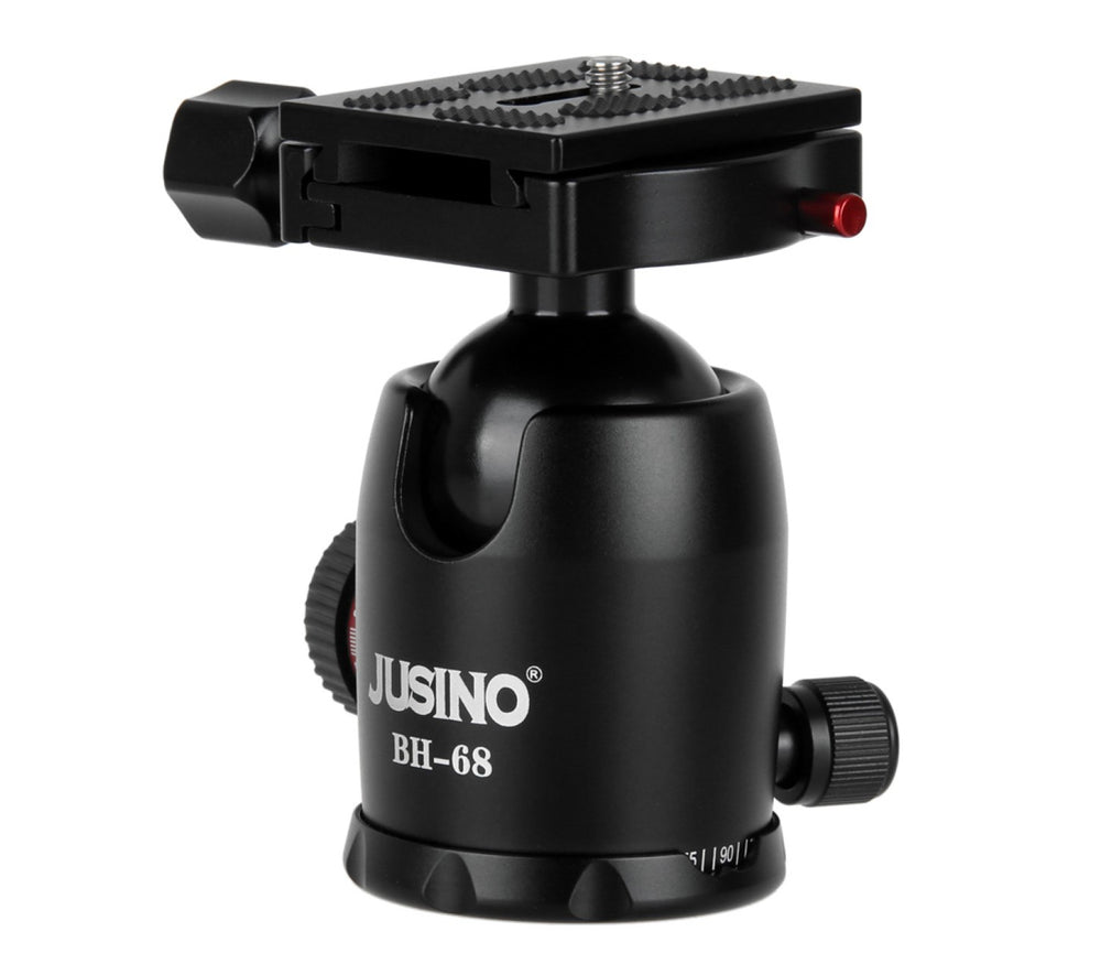JUSINO Kugelkopf Stativkopf 15kg Belastbarkeit BH-68 Alu