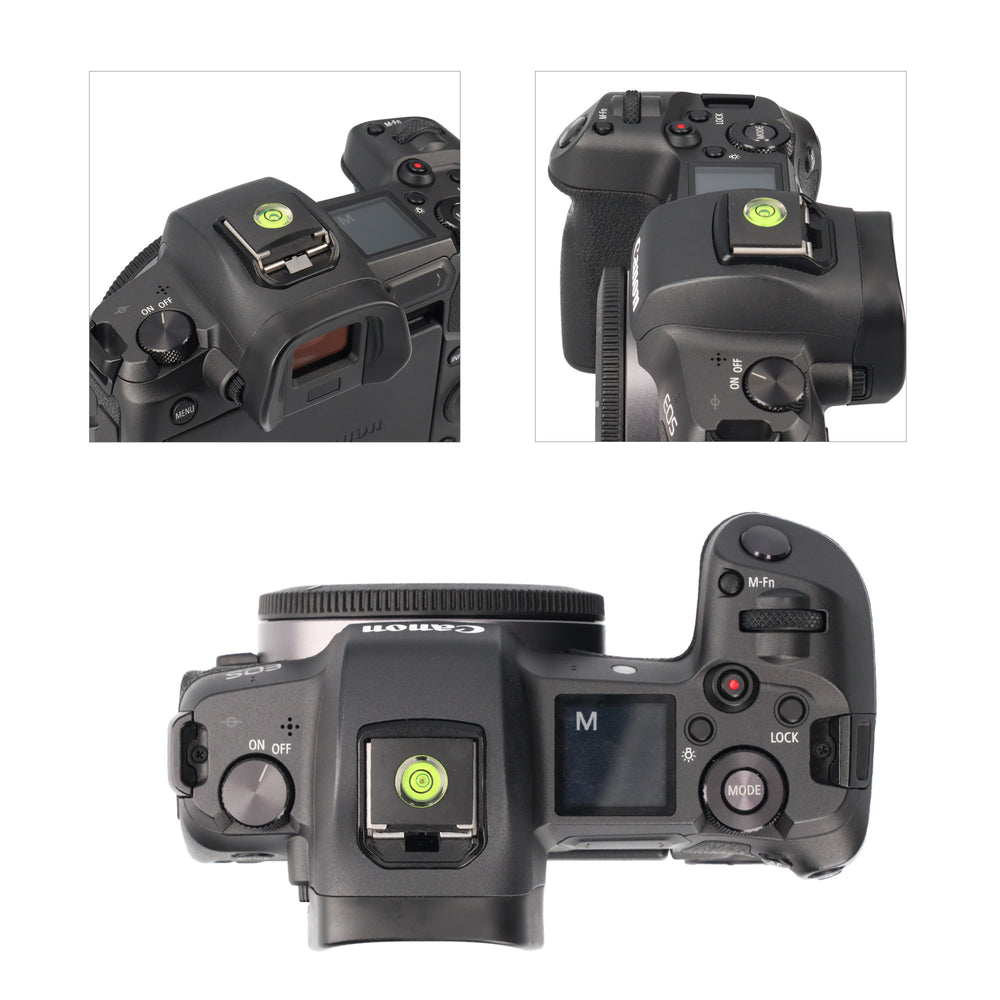 Blitzschuhabdeckung mit Dosenlibelle für Standard-Blitzschuh Blitzabdeckung + Wasserwaage S7