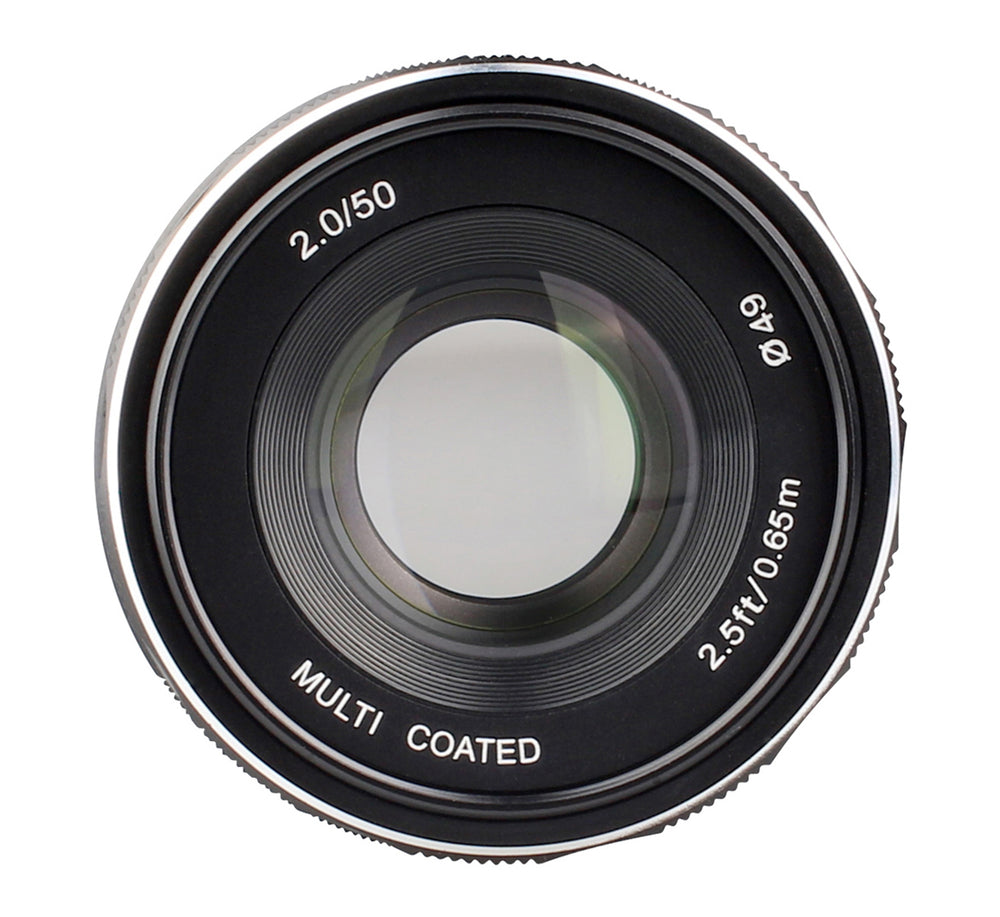 Meike 50mm F2.0 Objektiv multicoated für Sony E-Mount