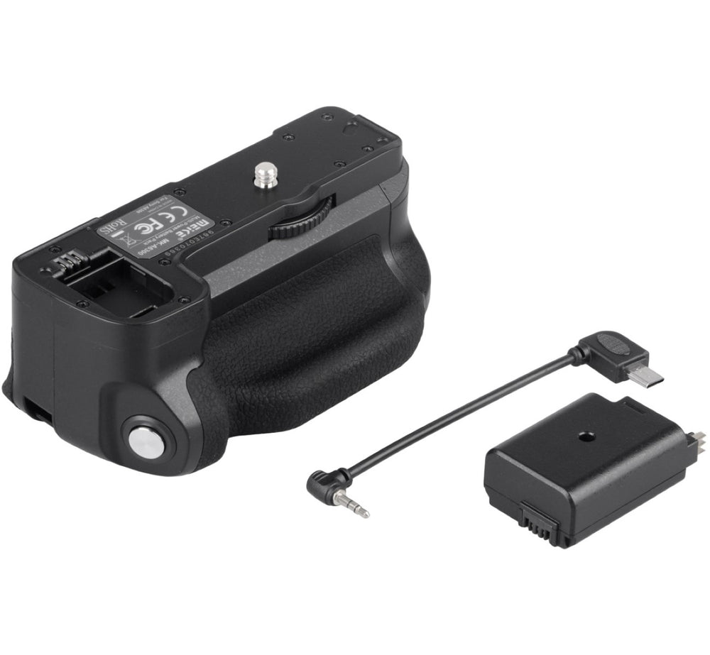 Meike Batteriegriff Set für Sony Alpha A6300 MK-A6300 + 2x NP-FW50 Akku
