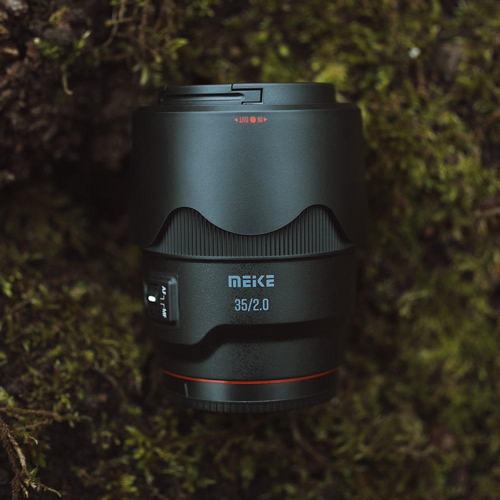 Meike Vollformat Objektiv 35mm F2.0 AF STM Autofokus für Sony E Mount Kameras