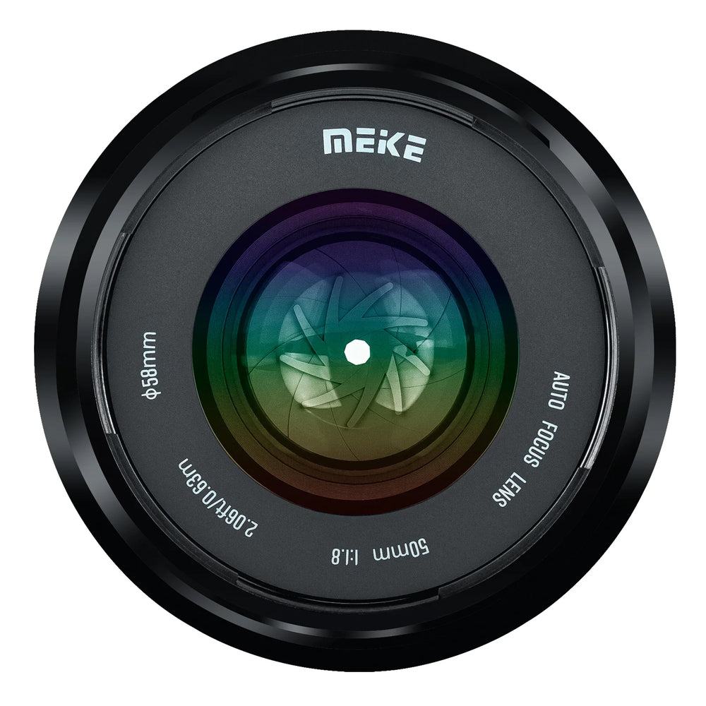 Meike Vollformat Objektiv 50mm F1.8 AF STM Autofokus Portrait für Sony E-Mount Kameras