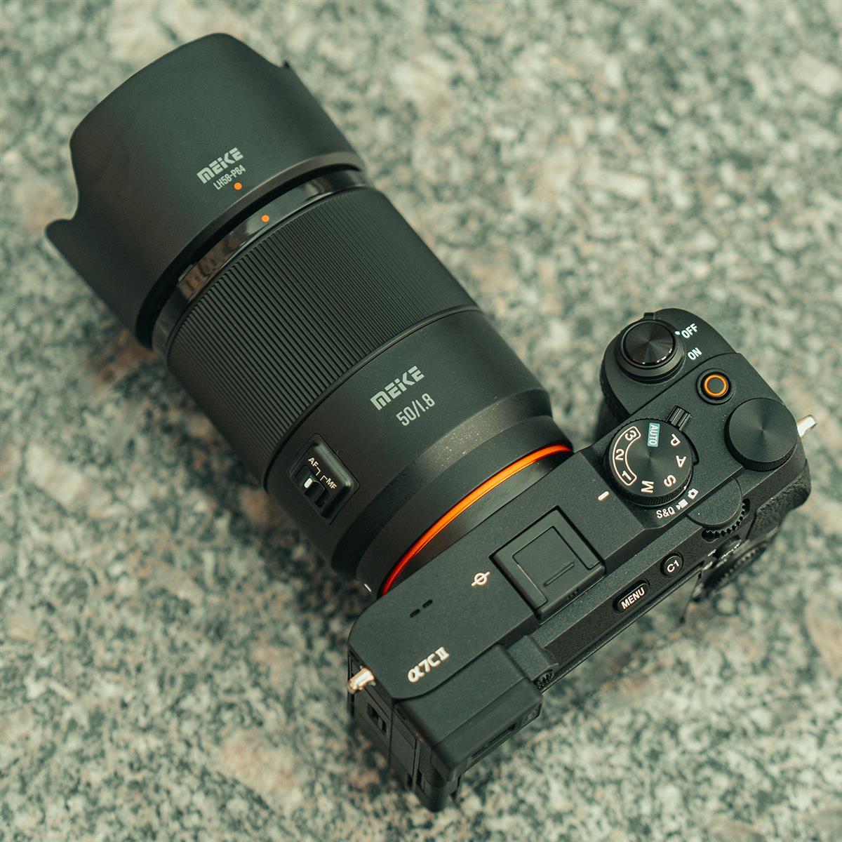 Meike Vollformat Objektiv 50mm F1.8 AF STM Autofokus Portrait für Sony E-Mount Kameras