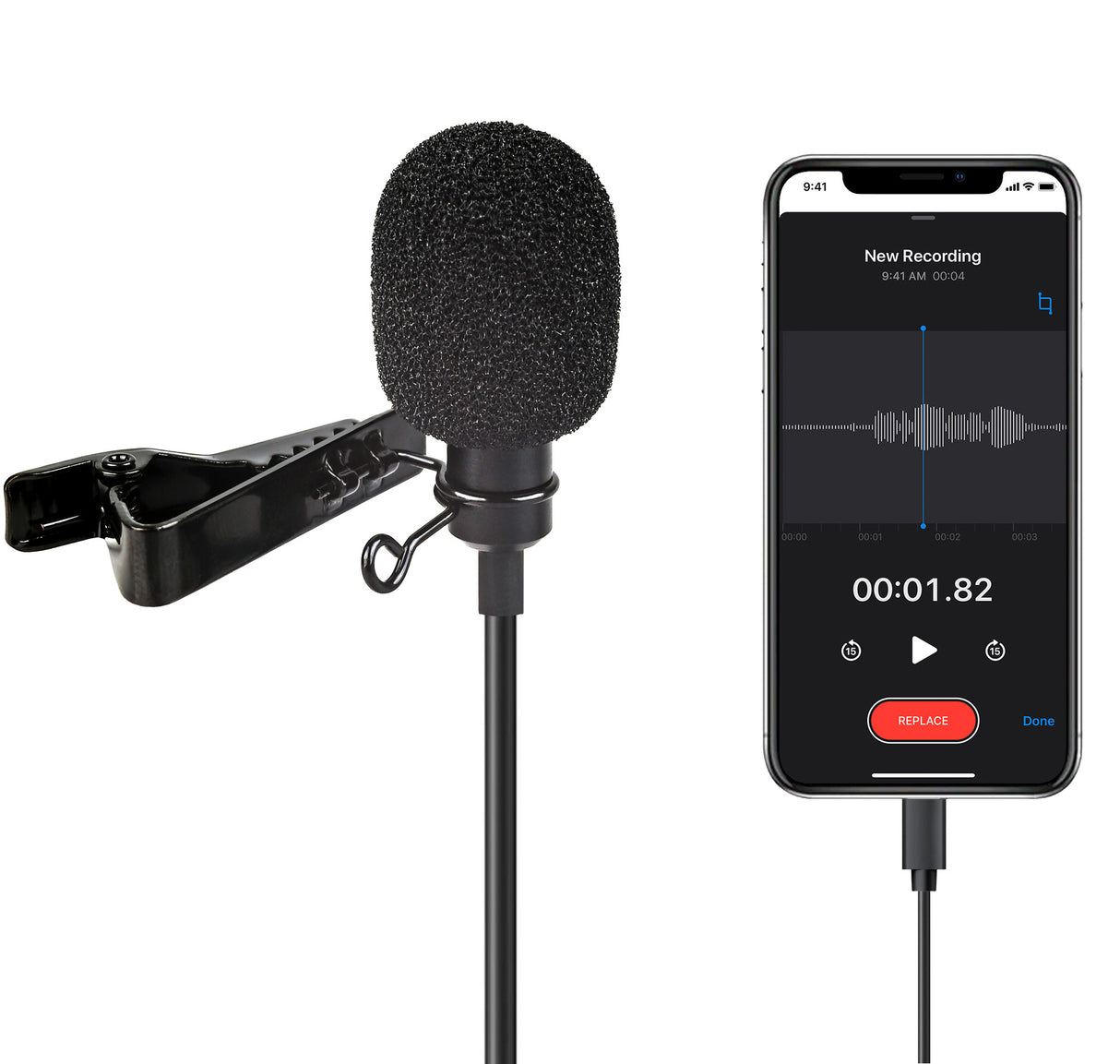 Lavalier-Mikrofon perfekt für Kamera Camcorder PC z.B. für Interviews Livestreams 3,5mm for Camera