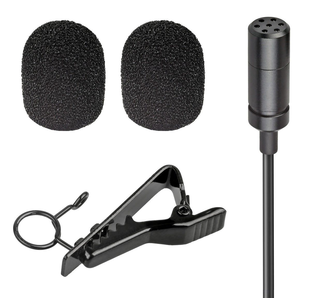Lavalier-Mikrofon perfekt für Kamera Camcorder PC z.B. für Interviews Livestreams 3,5mm for Camera