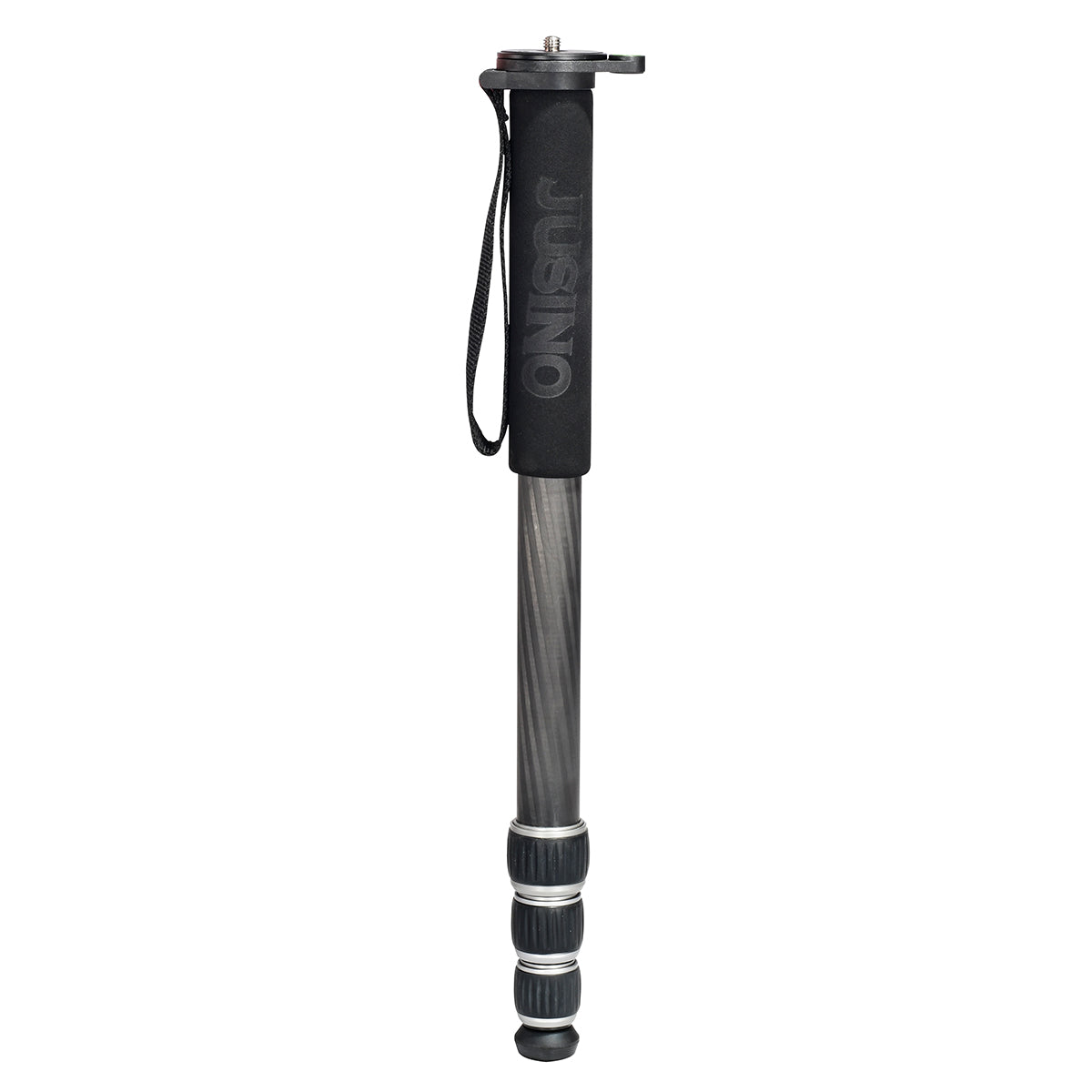 JUSINO MP-324/MP-324C Leichtes Monopod aus Aluminium oder Karbon mit 4 Segmenten, bis 153cm Höhe