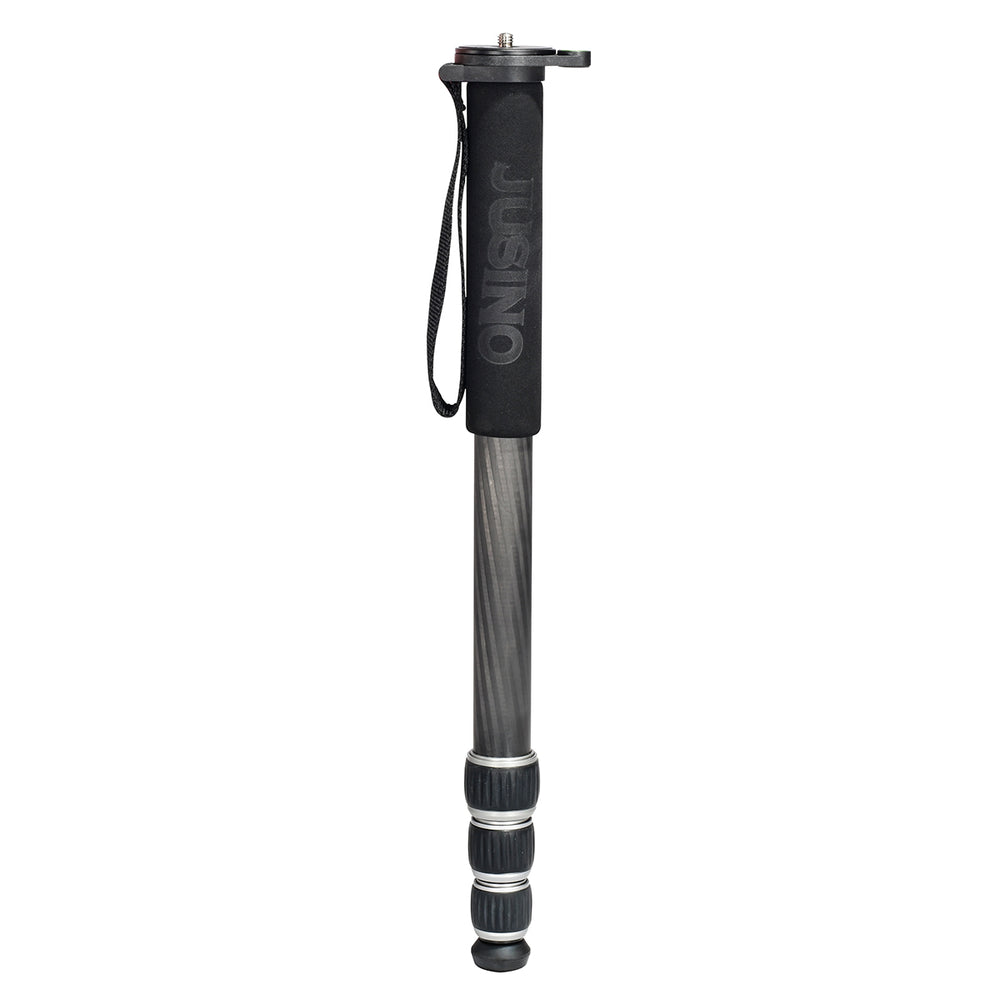 JUSINO MP-324/MP-324C Leichtes Monopod aus Aluminium oder Karbon mit 4 Segmenten, bis 153cm Höhe