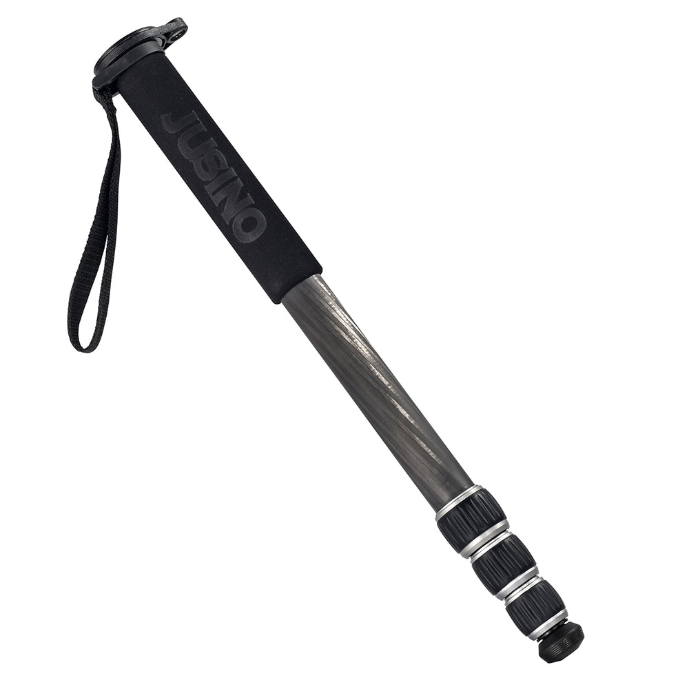 JUSINO MP-324/MP-324C Leichtes Monopod aus Aluminium oder Karbon mit 4 Segmenten, bis 153cm Höhe