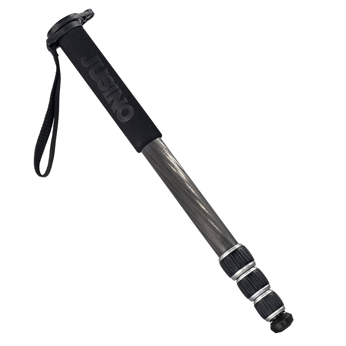 JUSINO MP-324/MP-324C Leichtes Monopod aus Aluminium oder Karbon mit 4 Segmenten, bis 153cm Höhe