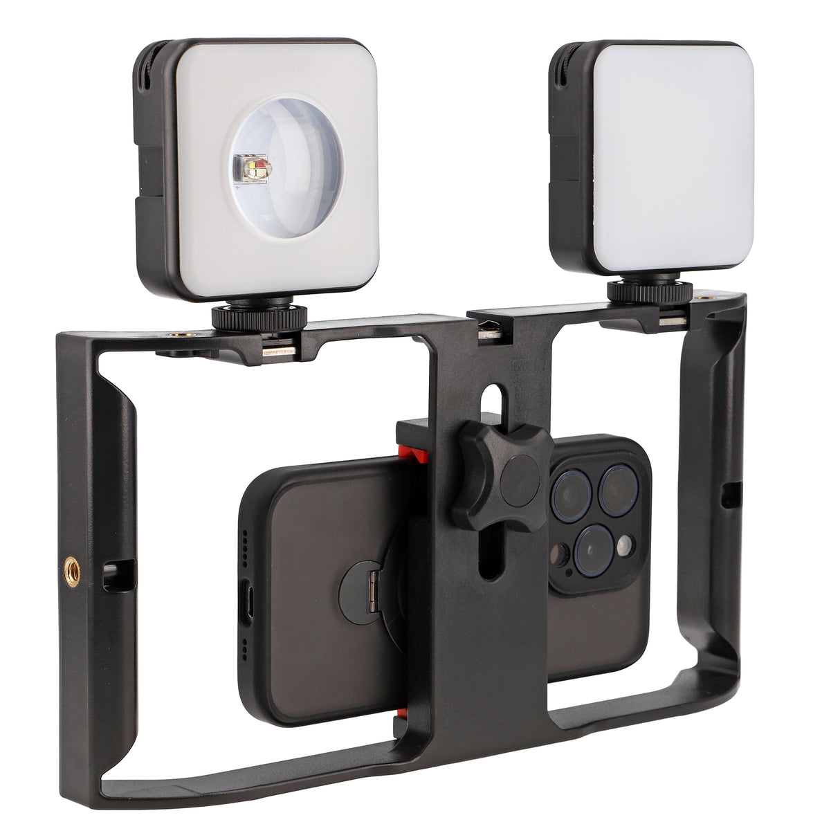 Handyhalterung Smartphone Video Rig Stabilizer für stabile Videoaufnahmen & Vlogging