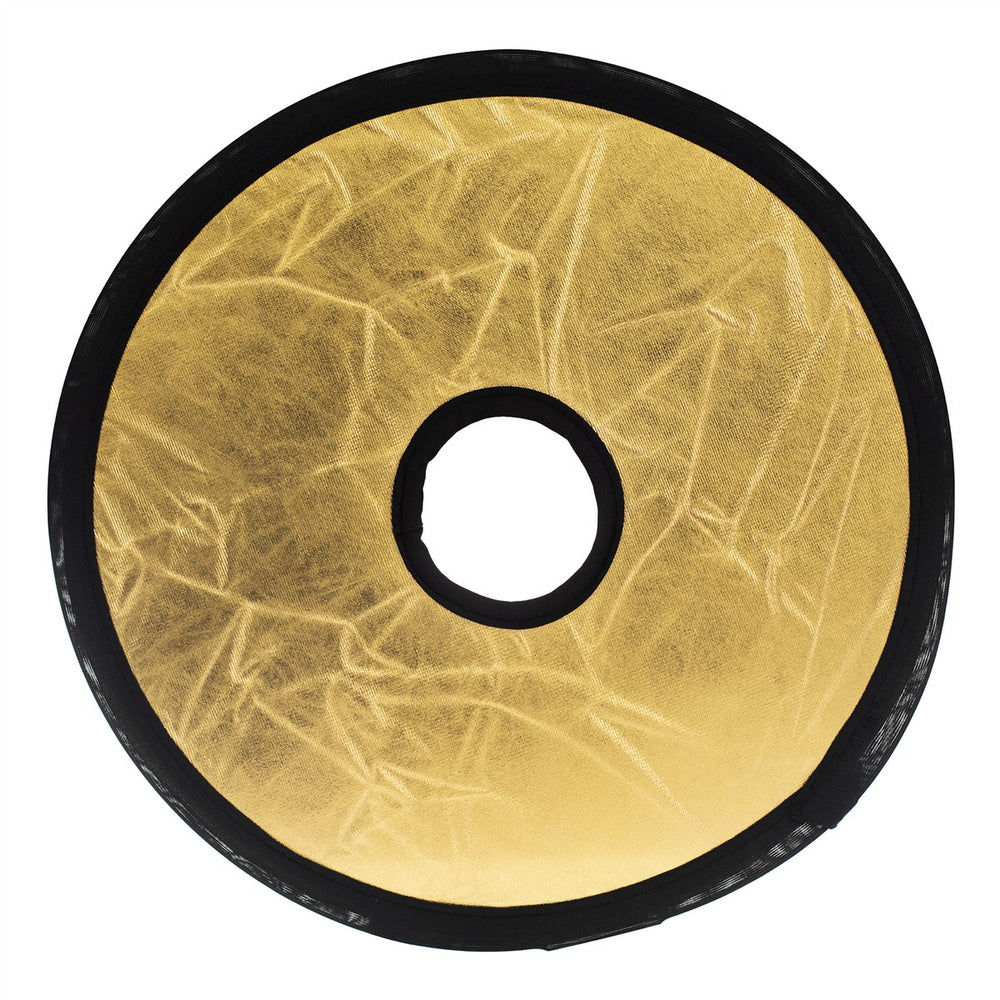 2in1 Faltreflektor Mount Lichtreflektor rund mit Objektivöffnung Gold/Silber 30cm
