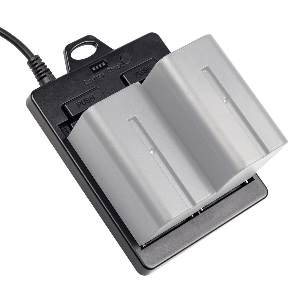 Batterie-Adapterplatte Dual-Slot NP-F970 F770 F570 DC Ausgang Ideal für V-Mount Akkus