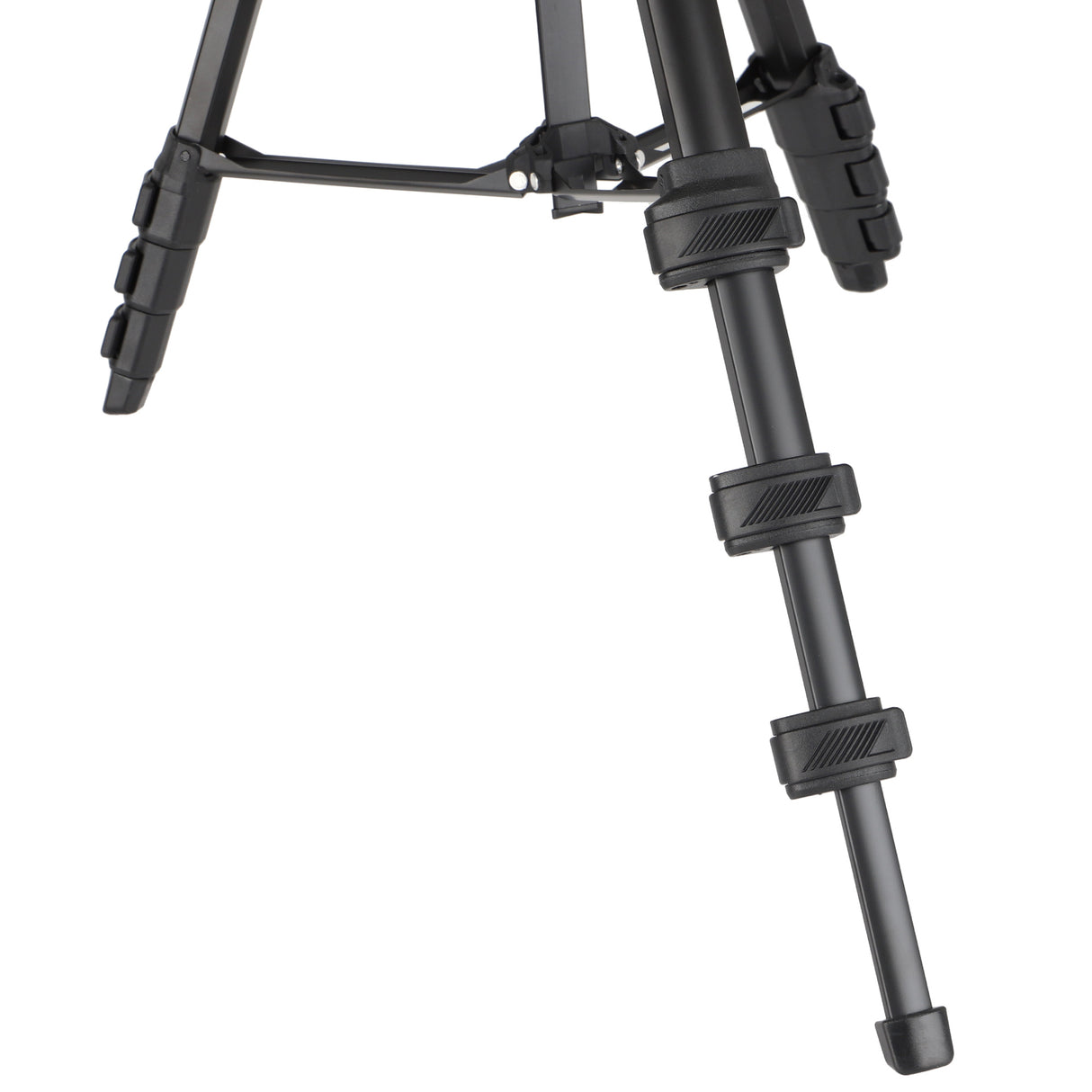 JUSINO leichtes Traveller Stativ 4 Segmente bis 139cm Aluminium 2,5kg belastbar