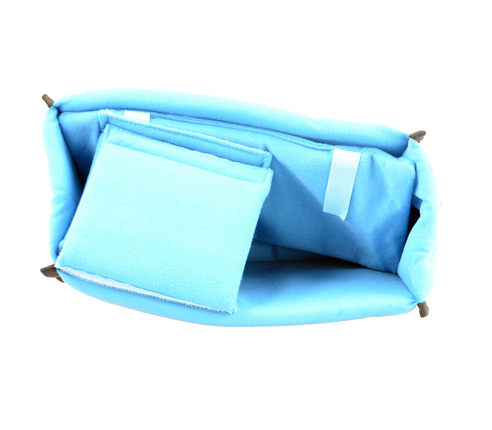 Gepolsterter Universal- Einsatz blau-schwarz Taschen Inlay für Kamera & Zubehör