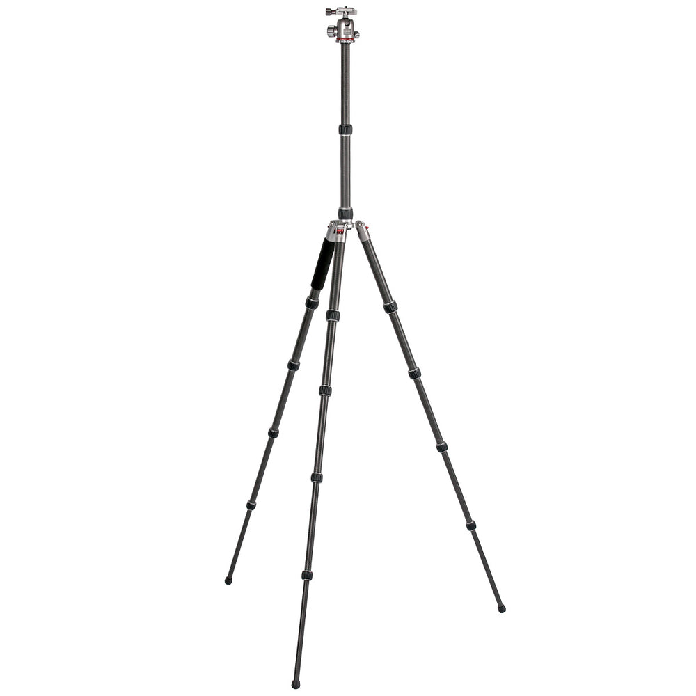 JUSINO Vielseitiges Karbon Tripod mit Monopod-Funktion bis 158cm 8kg + Kugelkopf TK-2535C FGS-30