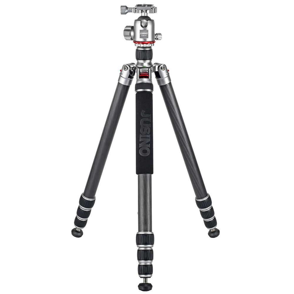 JUSINO Profi Traveller Karbon-Stativ Monopodfunktion bis 182cm 18kg + Kugelkopf FGS-41 TK-324C