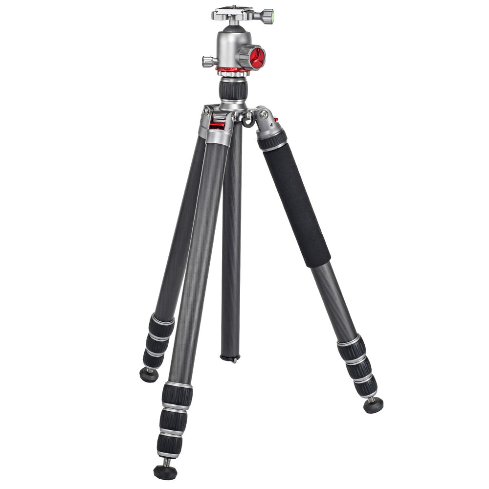 JUSINO Profi Traveller Karbon-Stativ Monopodfunktion bis 182cm 18kg + Kugelkopf FGS-41 TK-324C