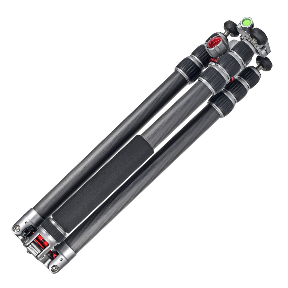JUSINO Profi Traveller Karbon-Stativ Monopodfunktion bis 182cm 18kg + Kugelkopf FGS-41 TK-324C