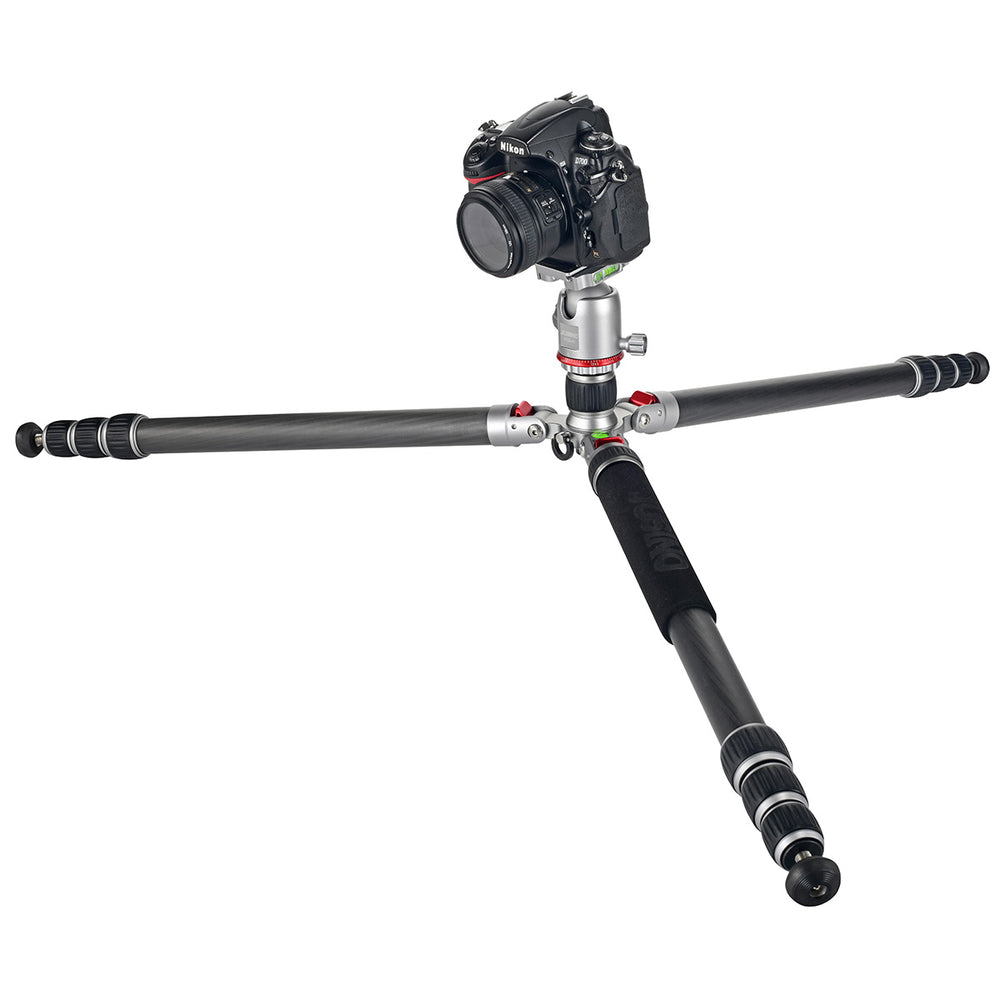 JUSINO Profi Traveller Karbon-Stativ Monopodfunktion bis 182cm 18kg + Kugelkopf FGS-41 TK-324C