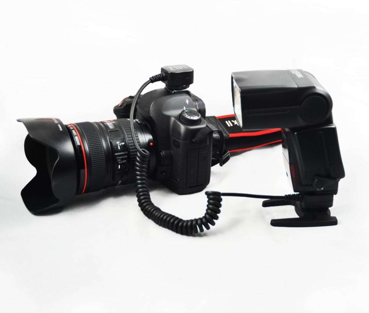 TTL Blitzkabel für Canon wie OC-E3 Spiralkabel 0,6 - 1m