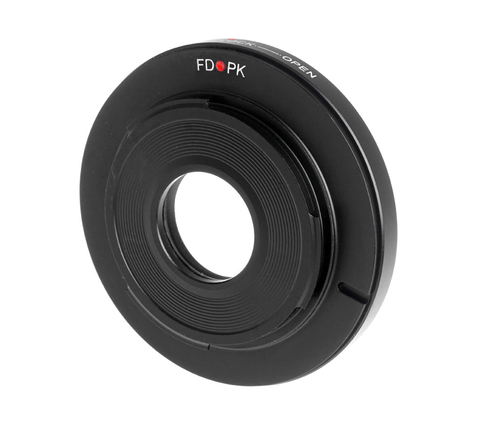 Adapter für Canon FD Objektive an Pentax K Kameras + Korrektur-Linse