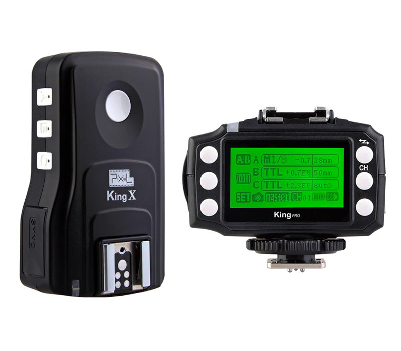 Pixel KING PRO e-TTL Funk-Blitzauslöser Set LCD-Display für Canon EOS