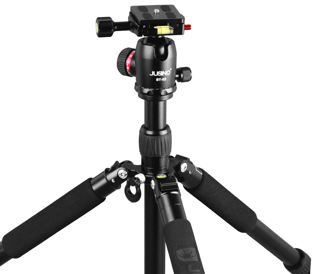 Traveller Stativset leichtes Tripod/Monopod JUSINO TK-254 mit Kugelkopf BT-02