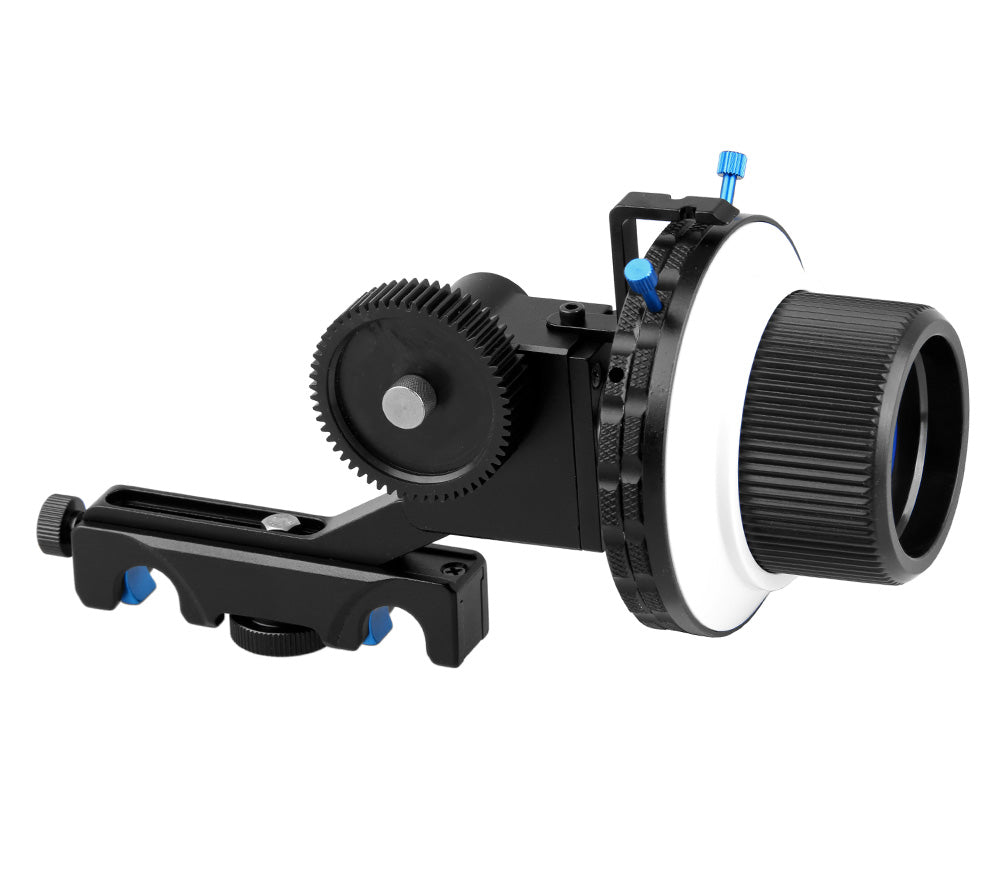 ayex Follow Focus F4, Schärfezieheinrichtung mit 2 Stoppern und Schnellwechsel-System