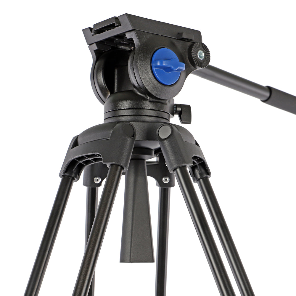 ayex Video Stativ mit Video Kopf Robustes Stativ für professionelle Aufnahmen