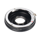 Objektivadapter Pentax PK an Nikon + Korrektur Linse